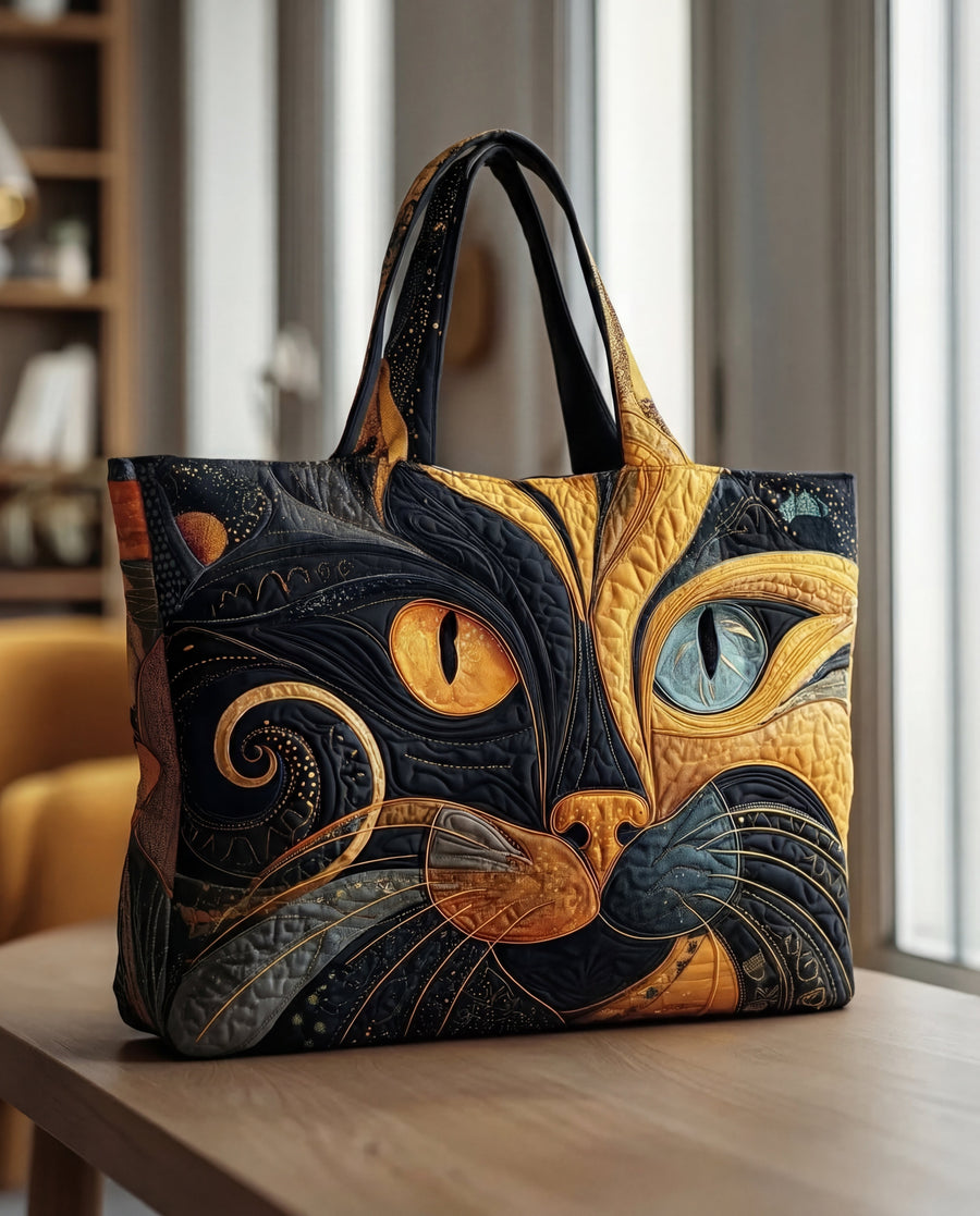 Handgefertigte Tasche „Mystische Katze“